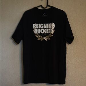 Nike Black T-Shirt with Gold Graphic